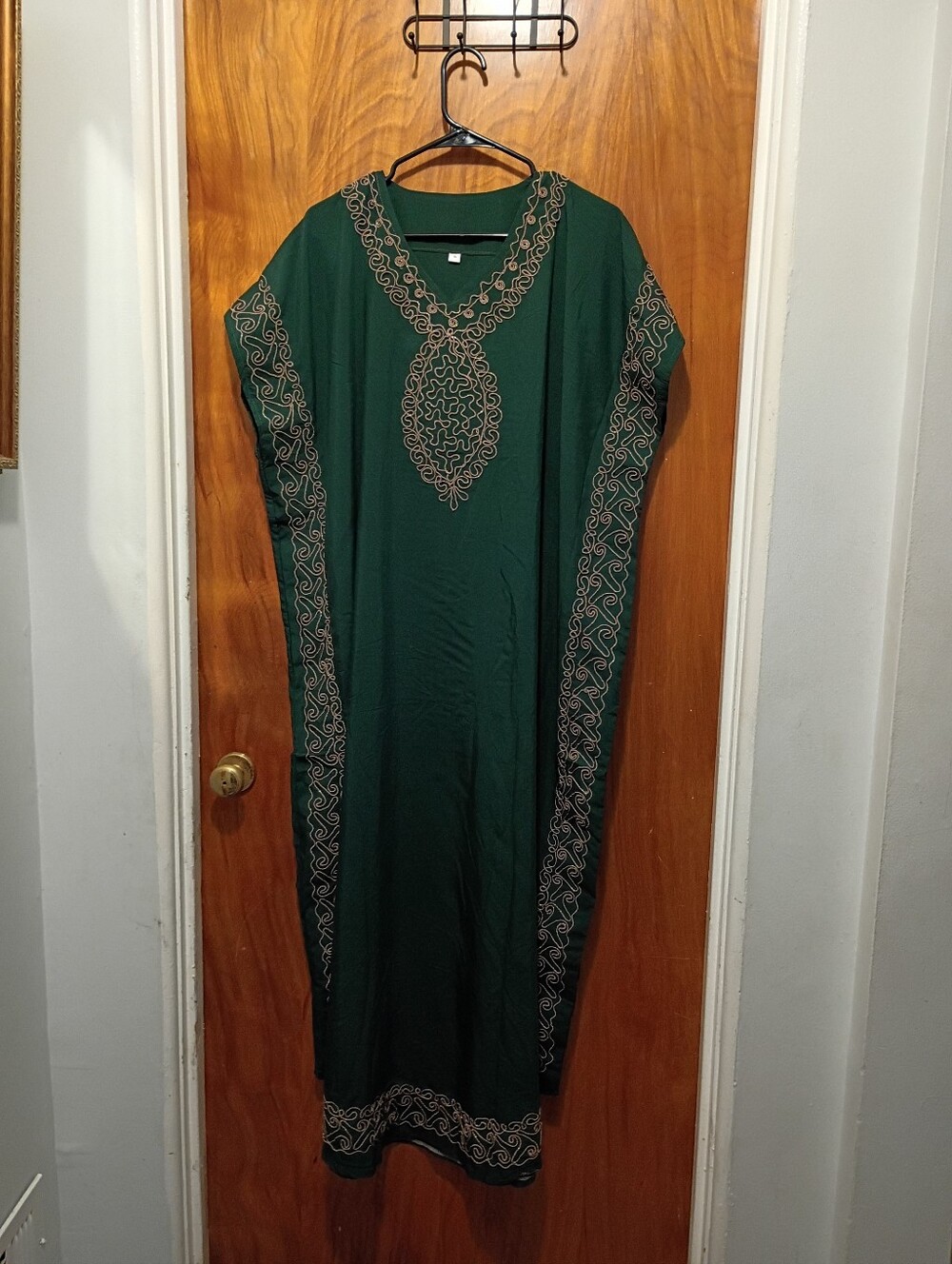 Emerald Green Embroidered Women's Kaftan D